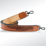 LC-ADSTF125 Hand Tooled Genuine Leather Handle Strap