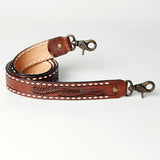 LC-ADSTF125WHBU Hand Tooled Genuine Leather Handle Strap