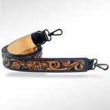 ADSTF126 Hand Tooled Genuine Leather Handle Strap