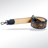 ADSTF126 Hand Tooled Genuine Leather Handle Strap