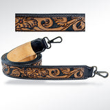 ADSTF126 Hand Tooled Genuine Leather Handle Strap