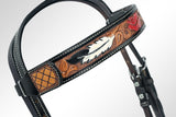 LC-ADEE301-HS Western Leather Headstall