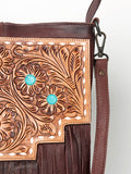 ADBGZ263 Crossbody Hand Tooled Genuine Western Leather Women Bag