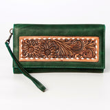 LC-ADBGZ266 Wristlet Genuine Western Leather Women Bag