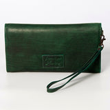 LC-ADBGZ266 Wristlet Genuine Western Leather Women Bag