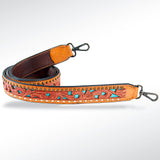 ADSTF131 Hand Tooled Genuine Leather Handle Strap