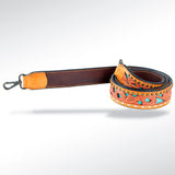 ADSTF131 Hand Tooled Genuine Leather Handle Strap