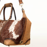 ADBGI123 Duffel Hair On Genuine Western Leather Women Bag