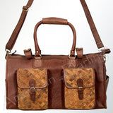 LC-ADBGI124A Duffel Hair On Genuine Western Leather Women Bag