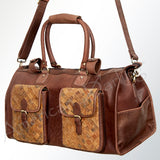 LC-ADBGI124A Duffel Hair On Genuine Western Leather Women Bag