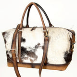 ADBGI134 Duffel Hair On Genuine Western Leather Women Bag