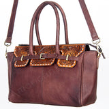 LC-ADBGI151B Tote Genuine Western Leather Women Bag