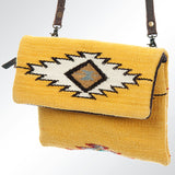 ADBG595 Crossbody Saddle Blanket Genuine Western Leather Women Bag