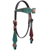 BER102-Western Leather Headstall