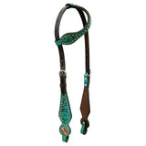 BER102-Western Leather One Ear Headstall