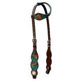 BER104-Western Leather One Ear Headstall