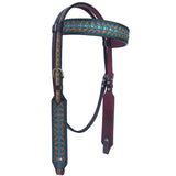 BER105-Western Leather Headstall