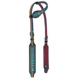 BER105-Western Leather One Ear Headstall