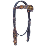 BER107-Western Leather Headstall