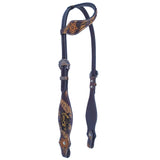 BER107-Western Leather One Ear Headstall