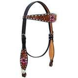 BER108-Western Leather Headstall