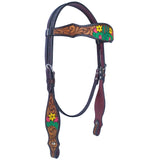 BER109-Western Leather Headstall