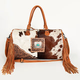 ADBG608 Duffel Hair On Genuine Western Leather Women Bag