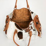 ADBG608 Duffel Hair On Genuine Western Leather Women Bag