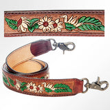 ADSTF133 Hand Tooled Genuine Leather Handle Strap