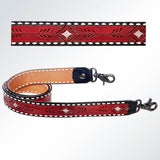 ADSTF154 Hand Tooled Genuine Leather Handle Strap