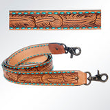 ADSTF156 Hand Tooled Genuine Leather Handle Strap