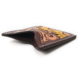 LC-ADCCF105 Card-Holder Hand Tooled Genuine Leather Women Bag Western Handbag Purse