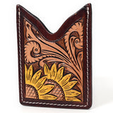 LC-ADCCF105 Card-Holder Hand Tooled Genuine Leather Women Bag Western Handbag Purse