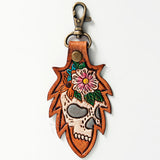 ADKR164 Hand Tooled Genuine Leather Keyring