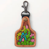 ADKR213 Hand Tooled Genuine Leather Keyring