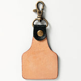 ADKR168 Hand Tooled Carved Genuine Leather Keyring