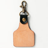 ADKR169 Hand Tooled Genuine Leather Keyring