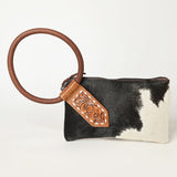 ADBGZ335 Wristlet Hair on Genuine Western Leather Women Bag