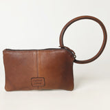 ADBGZ335 Wristlet Hair on Genuine Western Leather Women Bag