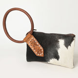 ADBGZ335 Wristlet Hair on Genuine Western Leather Women Bag