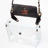 ADBGZ303 Clear Bag Hair On Genuine Western Leather Women Bag