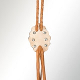 ADJW106 Braided Genuine Leather Jewelry Necklace