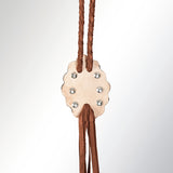 ADJW106 Braided Genuine Leather Jewelry Necklace