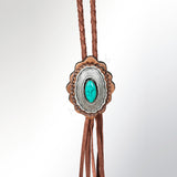 ADJW106 Braided Genuine Leather Jewelry Necklace