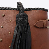 LC-ADBGD127B Tote Genuine Western Leather Women Bag