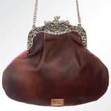 LC-ADBG633G Coin Purse Hair On Genuine Western Leather Women Bag