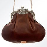 LC-ADBG633O Coin Purse Hair On Genuine Western Leather Women Bag