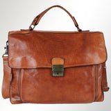 SWC171TAN Briefcase Genuine Leather women bag western Bag