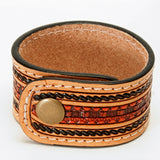 ADBRF151 Hand tooled Genuine Leather Bracelet women