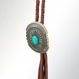 LC-ADJW107C Braided Genuine Leather Jewelry Necklace